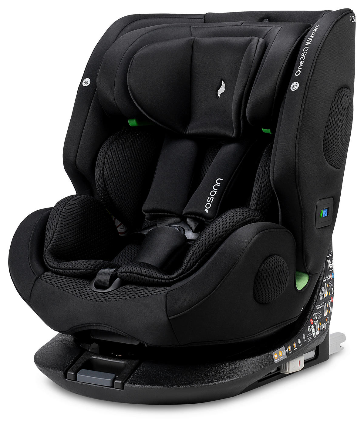 REBOARDER-KINDERSITZ One360 Klimax  - Schwarz, Basics, Textil (48/43/58cm) - Osann