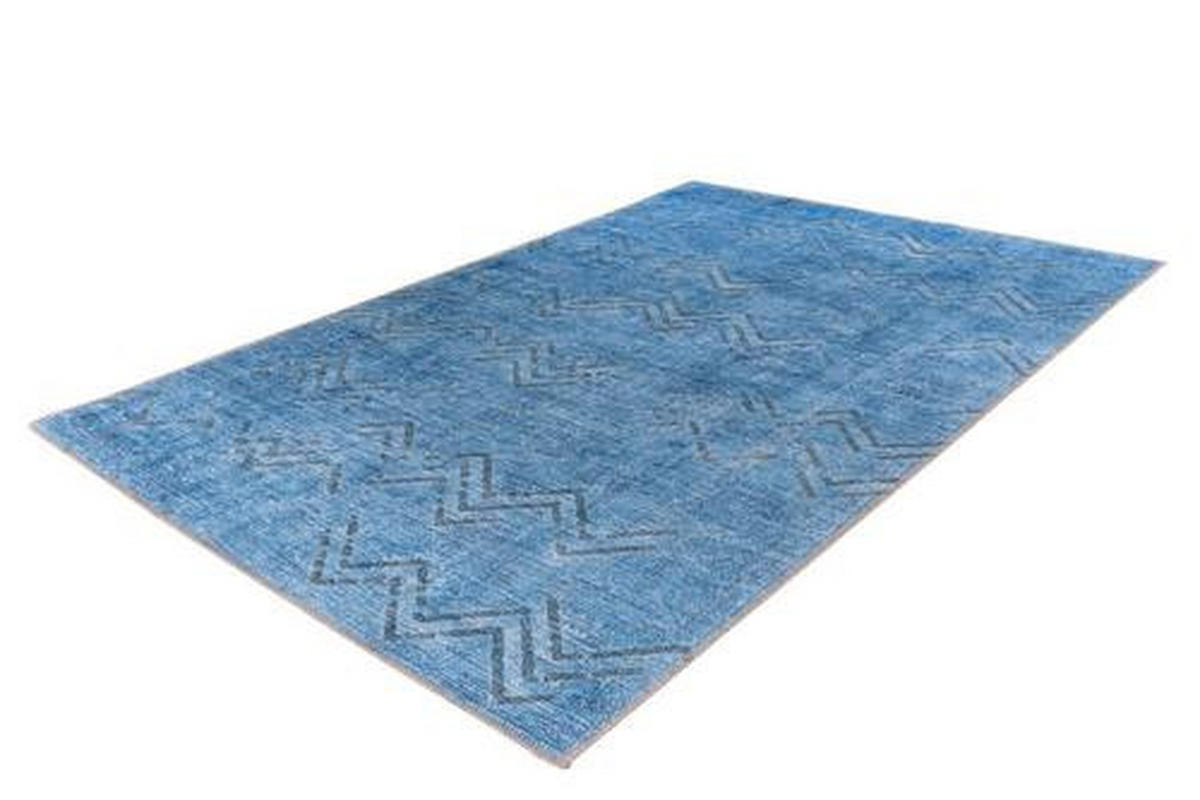 VINTAGE KOBEREC, 120/180 cm, modrá, zlatá - modrá/zlatá, Design, textil (120/180cm)