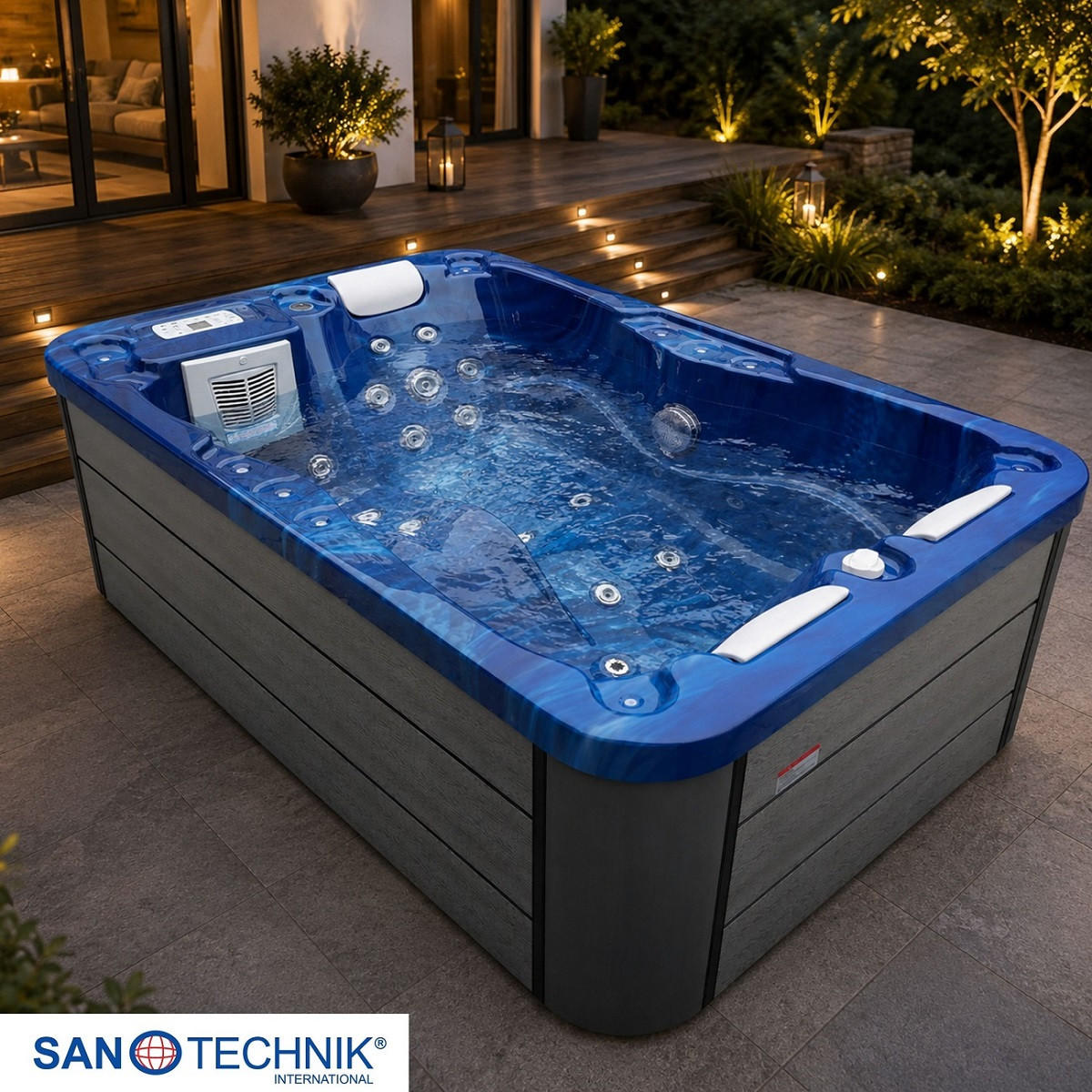 WHIRLPOOL XXL1909  - Blau, Basics, Kunststoff (130/70/205cm)