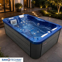 VÍŘIVKA XXL1909  - modrá, Basics, plast (130/70/205cm)