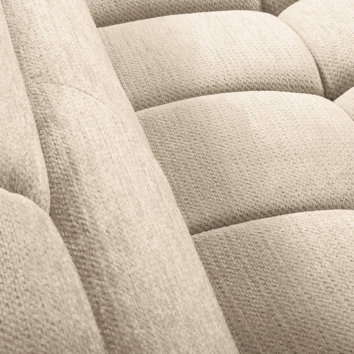 ECKSOFA  Webstoff Beige  - Beige/Schwarz, Design, Kunststoff/Textil (274/177cm) - Livetastic