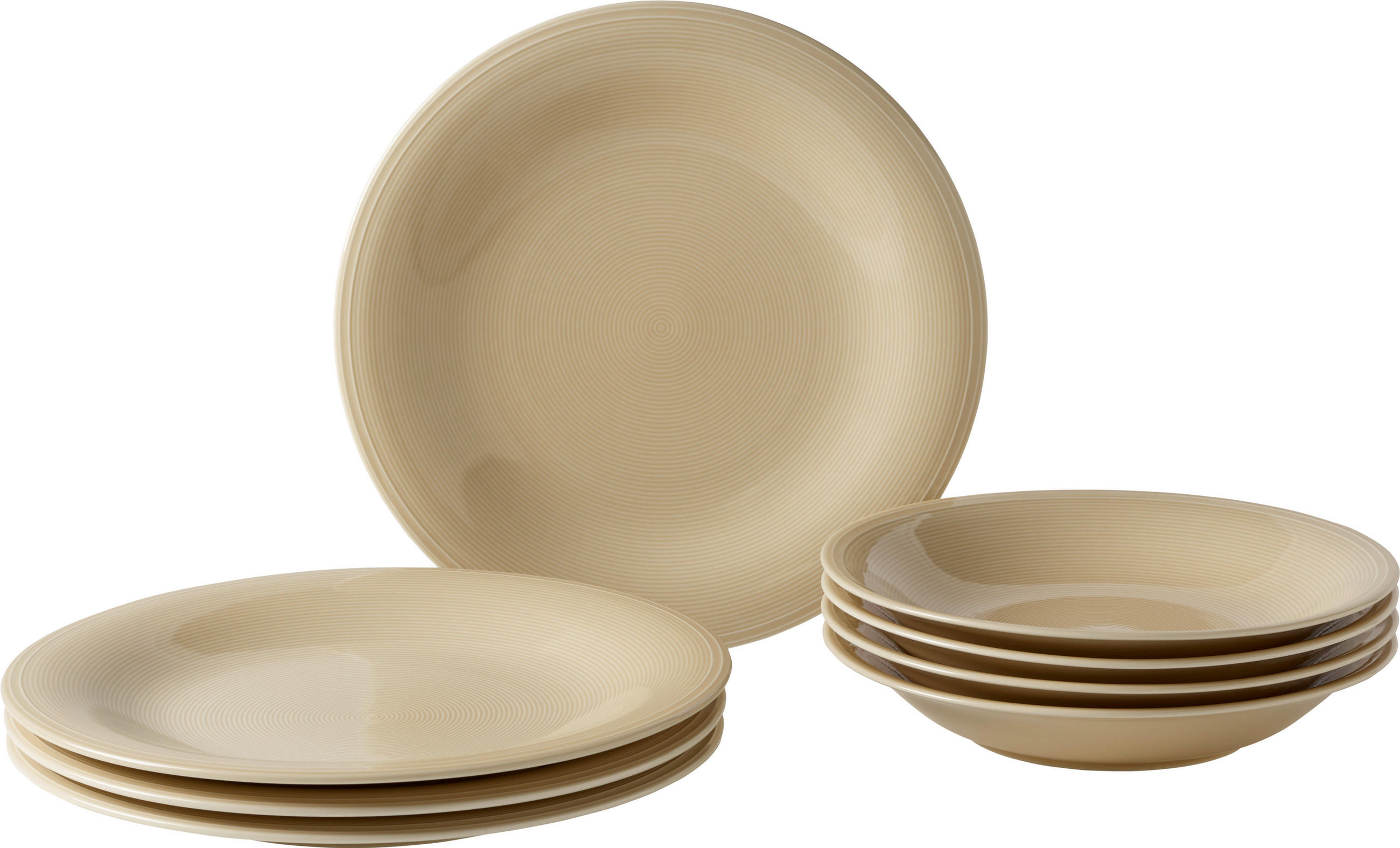 TAFELSERVICE Beige 8-teilig Color Loop  - Beige, Basics, Keramik (29/29/14cm) - like.Villeroy & Boch