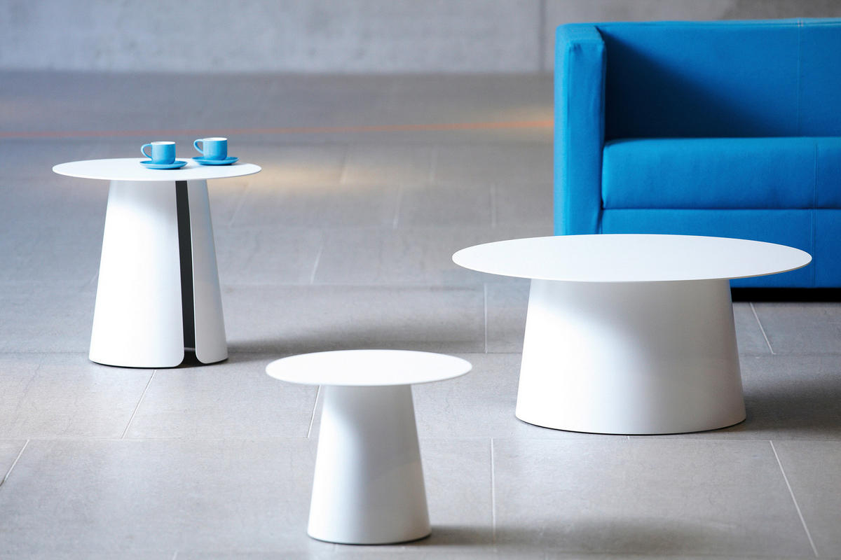 GARTENBEISTELLTISCH 80/80/36 cm Metall  - Weiß, Basics, Metall (80/80/36cm) - Jan Kurtz