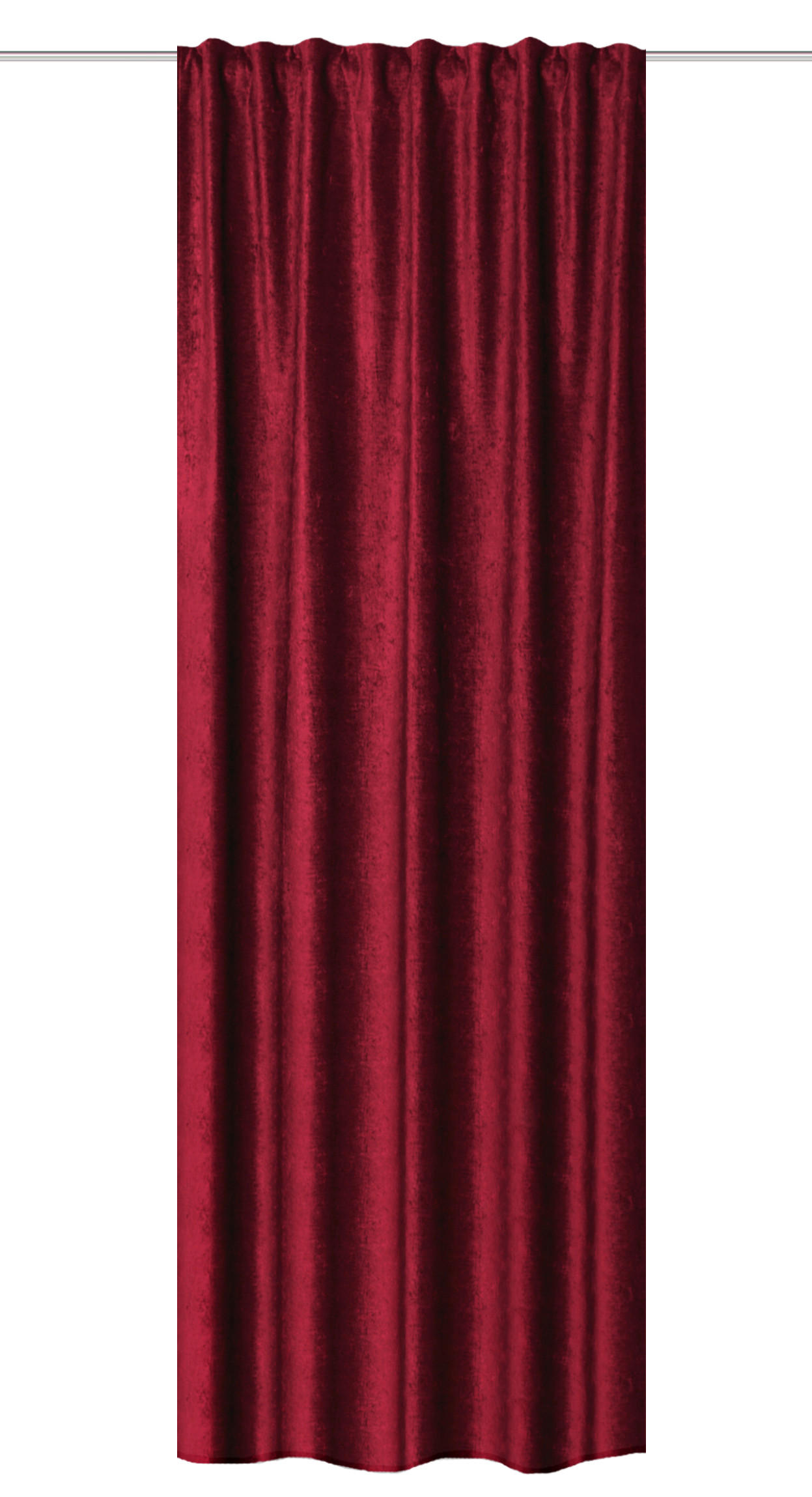 FERTIGVORHANG blickdicht  - Bordeaux, Basics, Textil (135/245cm)