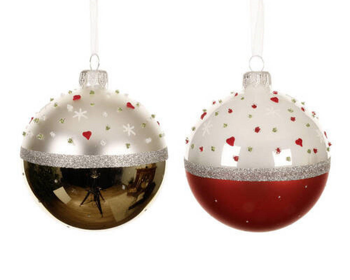 CHRISTBAUMKUGEL 8 cm  - Basics (8cm)