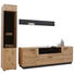 WOHNWAND in Anthrazit, Eichefarben, Bronzefarben - Eichefarben/Anthrazit, Natur, Glas/Holz (269/205/49cm) - Valnatura WOHNWAND in Anthrazit, Eichefarben, Bronzefarben - Eichefarben/Anthrazit, Natur, Glas/Holz (269/205/49cm) - Valnatura