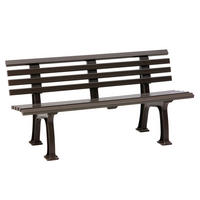 GARTENBANK 150/74/54 cm   - Braun, Basics, Kunststoff (150/74/54cm) - Modante