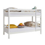ETAGENBETT 90/200 cm Weiß  - Weiß, KONVENTIONELL, Holz (90/200cm) - Linea Natura