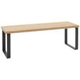 BETTBANK 120/40/38 cm   - Wildeiche/Schwarz, Design, Holz/Metall (120/40/38cm) - Dieter Knoll