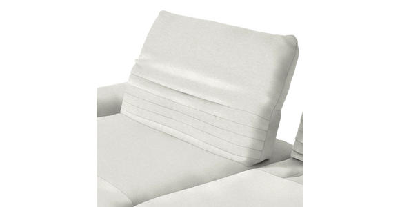 ECKSOFA  in Teddystoff Weiß  170-195/280 cm  - Schwarz/Weiß, Design, Textil/Metall (170-195/280cm) - Dieter Knoll