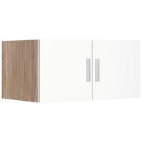 AUFSATZSCHRANK 80/40/54 cm  in  - Chromfarben/Eichefarben, Design, Holzwerkstoff/Kunststoff (80/40/54cm) - Xora