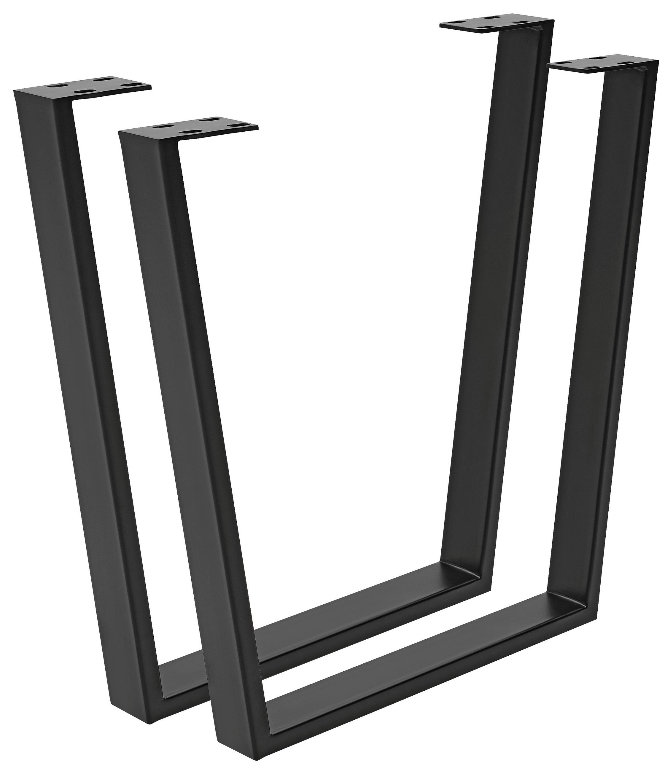 STOLOVÁ PODNOŽ  - černá, Design, kov (78/7,5/72cm) - Valdera