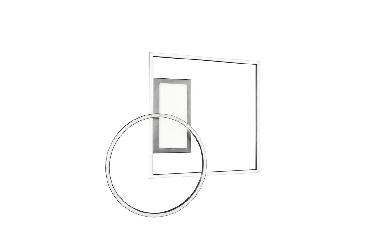 PLAFONIERĂ CU LED - culoare nichel, Design, metal (64,5/9,0/86,5cm)
