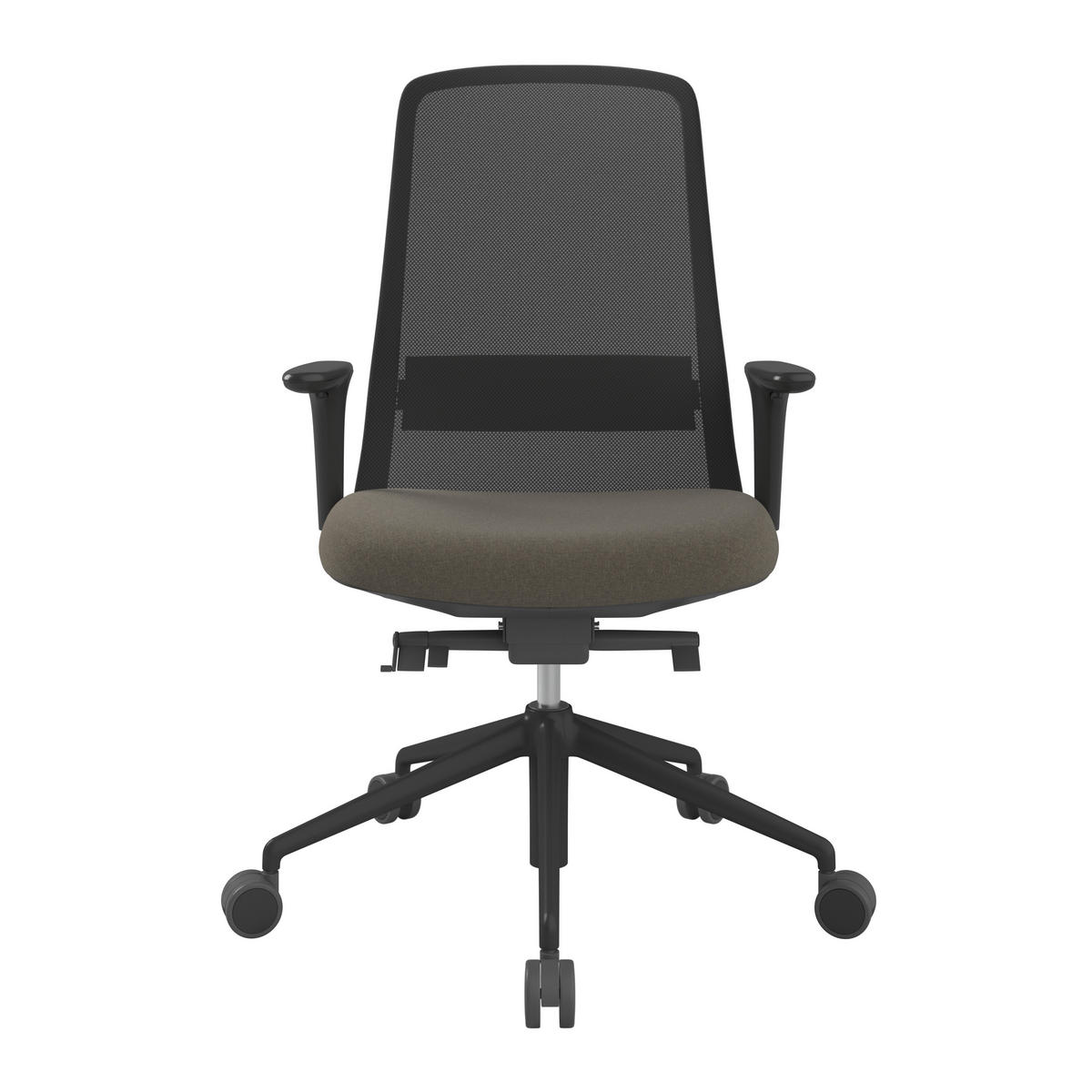 DREHSTUHL Braun, Schwarz  - Schwarz/Braun, MODERN, Kunststoff/Textil (70/103-115/70cm)