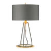 TISCHLEUCHTE - Dunkelgrau/Goldfarben, Konventionell, Textil/Metall (45/73.7cm) - Elstead Lighting
