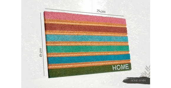 KOKOSMATTE 45/75 cm Mix Mats  - Multicolor, Basics, Naturmaterialien/Kunststoff (45/75cm) - Esposa