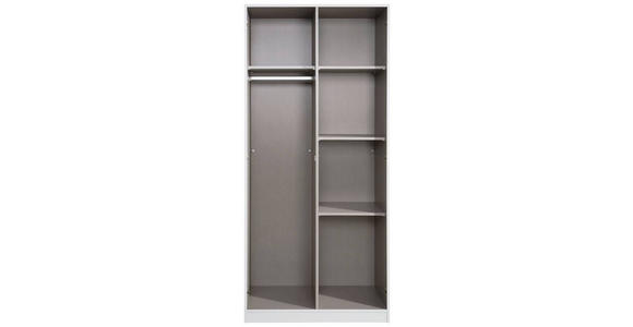 DREHTÜRENSCHRANK 2-türig Weiß  - Weiß, Basics, Holzwerkstoff (91/197/54cm) - Xora