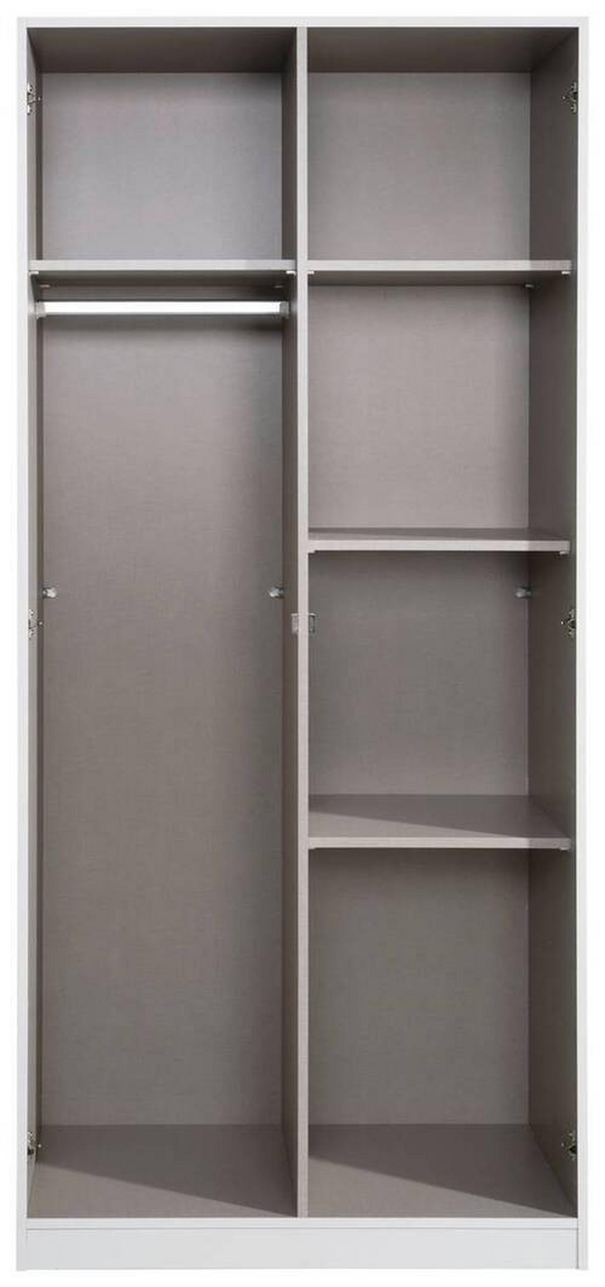 DREHTÜRENSCHRANK in Weiss  - Weiss, Basics, Holzwerkstoff (91/197/54cm) - Xora