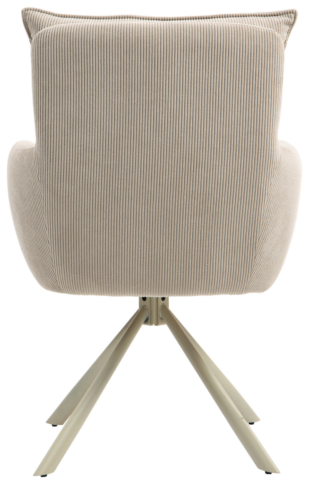 ARMLEHNSTUHL  in Feincord  - Taupe, Design, Textil/Metall (61/95/67cm) - Novel