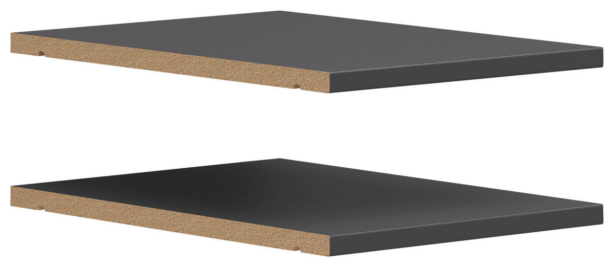 EINLEGEBODEN 26,9/1,5/36 cm   - Graphitfarben, Modern, Holzwerkstoff (26,9/1,5/36cm) - Carryhome