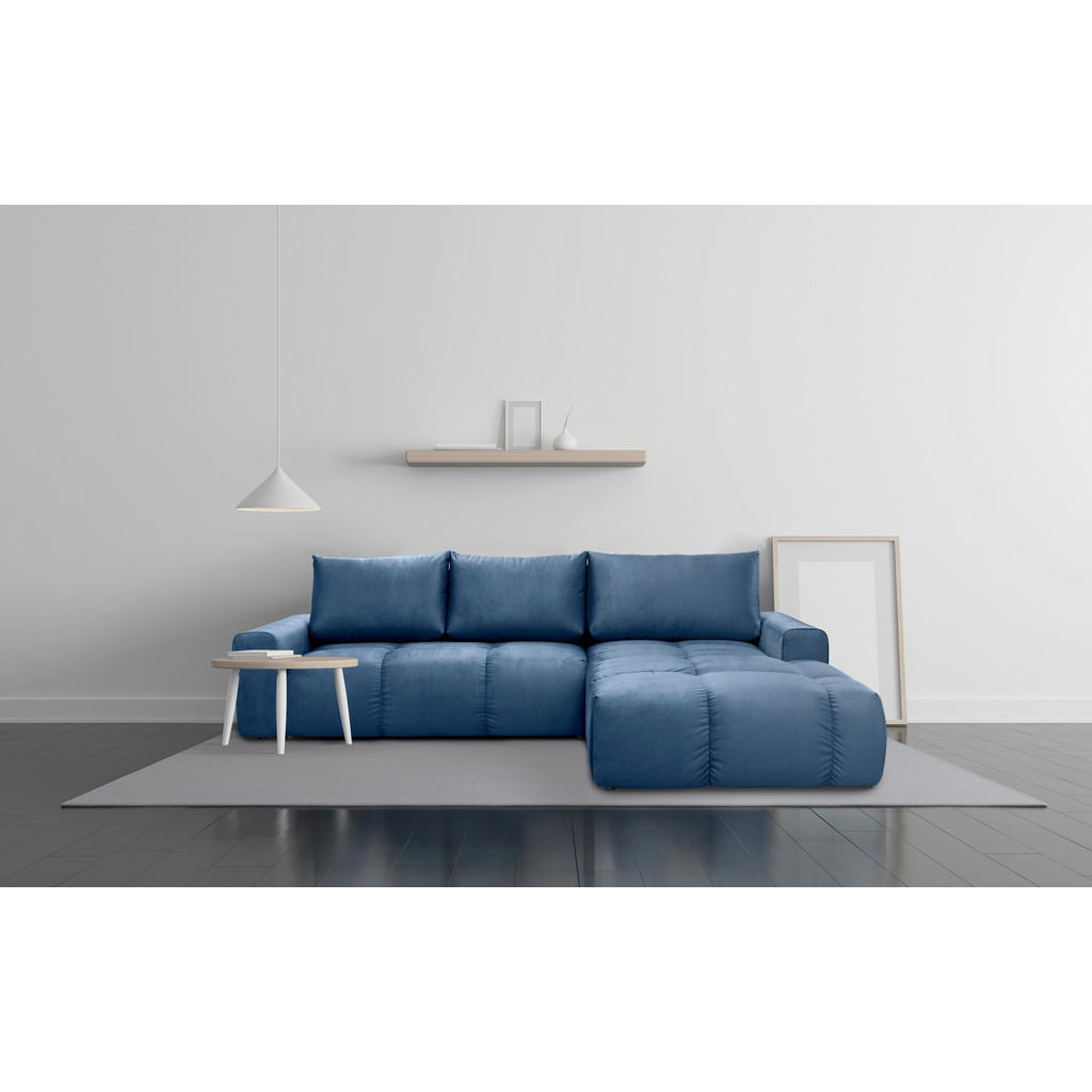 COLȚAR EXTENSIBIL textil albastru închis