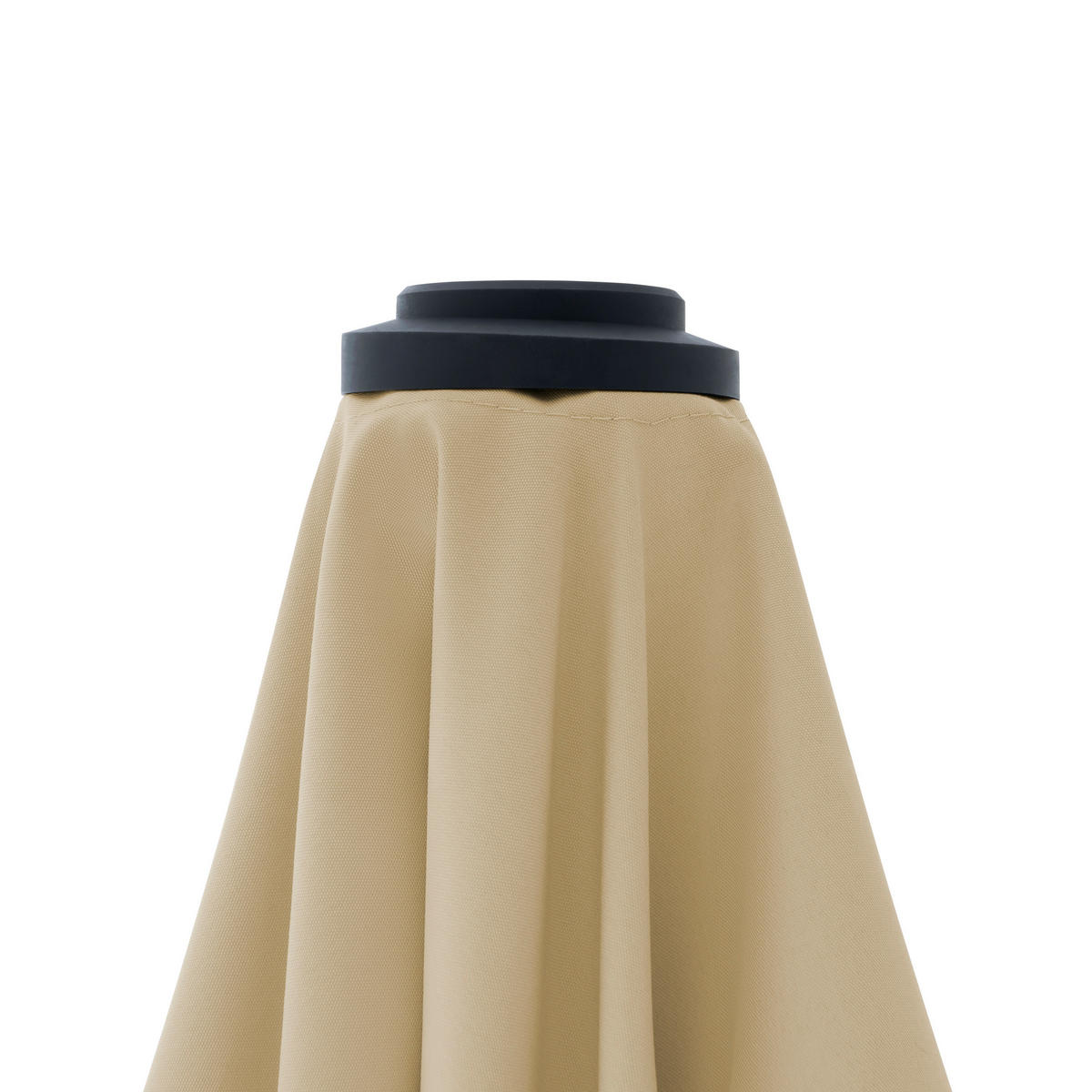 SLNEČNÍK 180 cm - antracitová/béžová, Basics, kov (180cm)