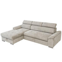 SAROKKANAPÉ textil szürke  - szürke, Basics, textil (185/81-98/275cm) - Carryhome