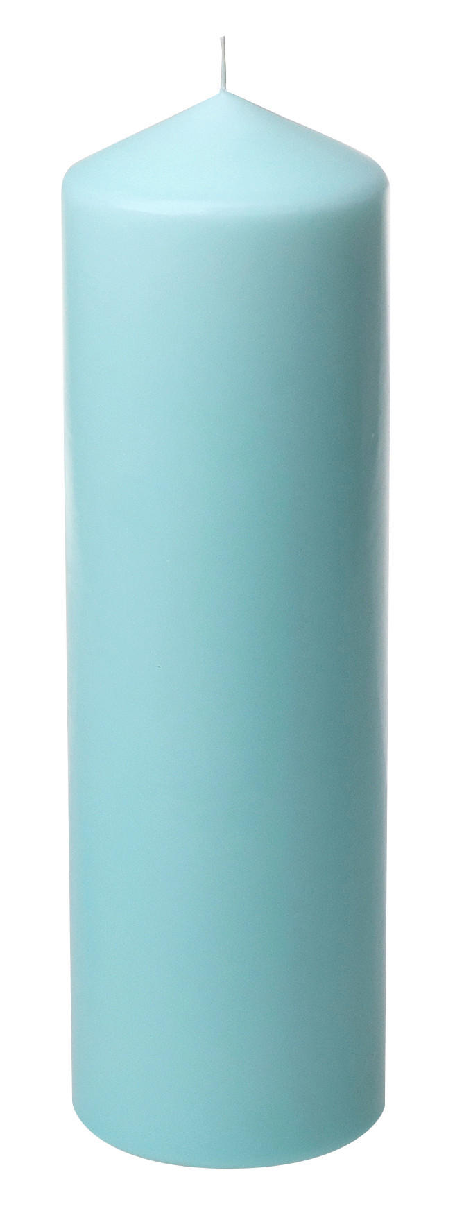 VÁLCOVÁ SVÍČKA - mátově zelená, Basics (28/8,7cm)