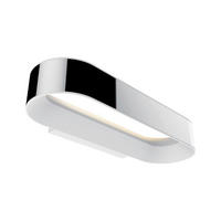 BADEZIMMER-WANDLEUCHTE   - Chromfarben/Weiß, Basics, Metall (5,0cm) - Paulmann