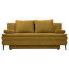SCHLAFSOFA in Textil Dunkelgelb  - Dunkelgelb/Schwarz, Design, Kunststoff/Textil (200/90/100cm) - Venda