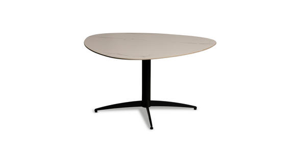 COUCHTISCH - Schwarz/Weiß, Design, Stein/Metall (40/40/35cm) - Xora