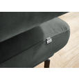 ECKSOFA in Chenille Graugrün  305/224 cm  - Schwarz/Graugrün, Design, Textil/Metall (305/224cm) - Dieter Knoll
