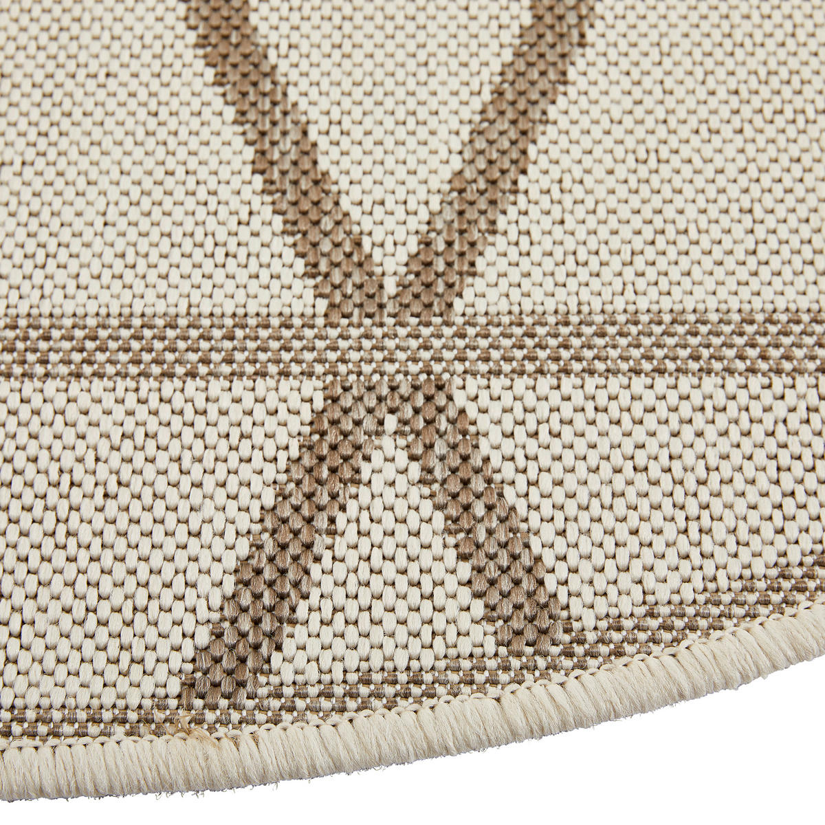 OUTDOORTEPPICH 120 cm Creme, Beige  - Beige/Creme, Design, Naturmaterialien/Textil (120cm) - Novel