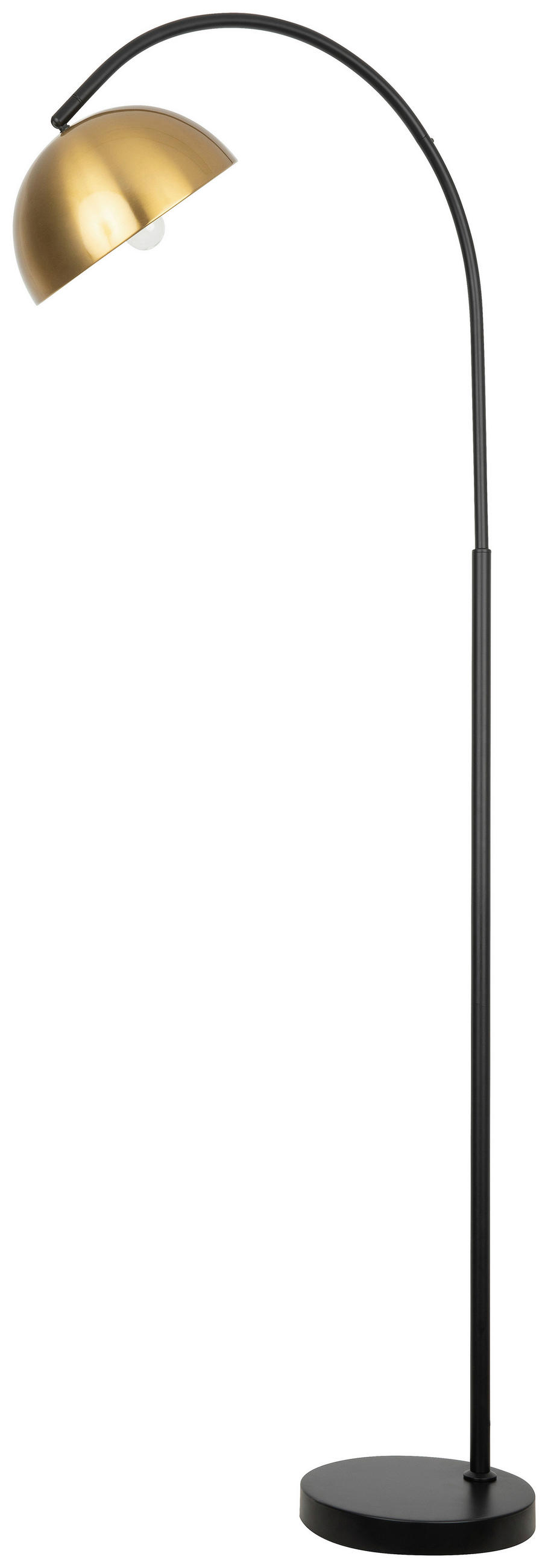 STEHLEUCHTE 70/25/157 cm   - Goldfarben/Schwarz, Trend, Metall (70/25/157cm) - Novel