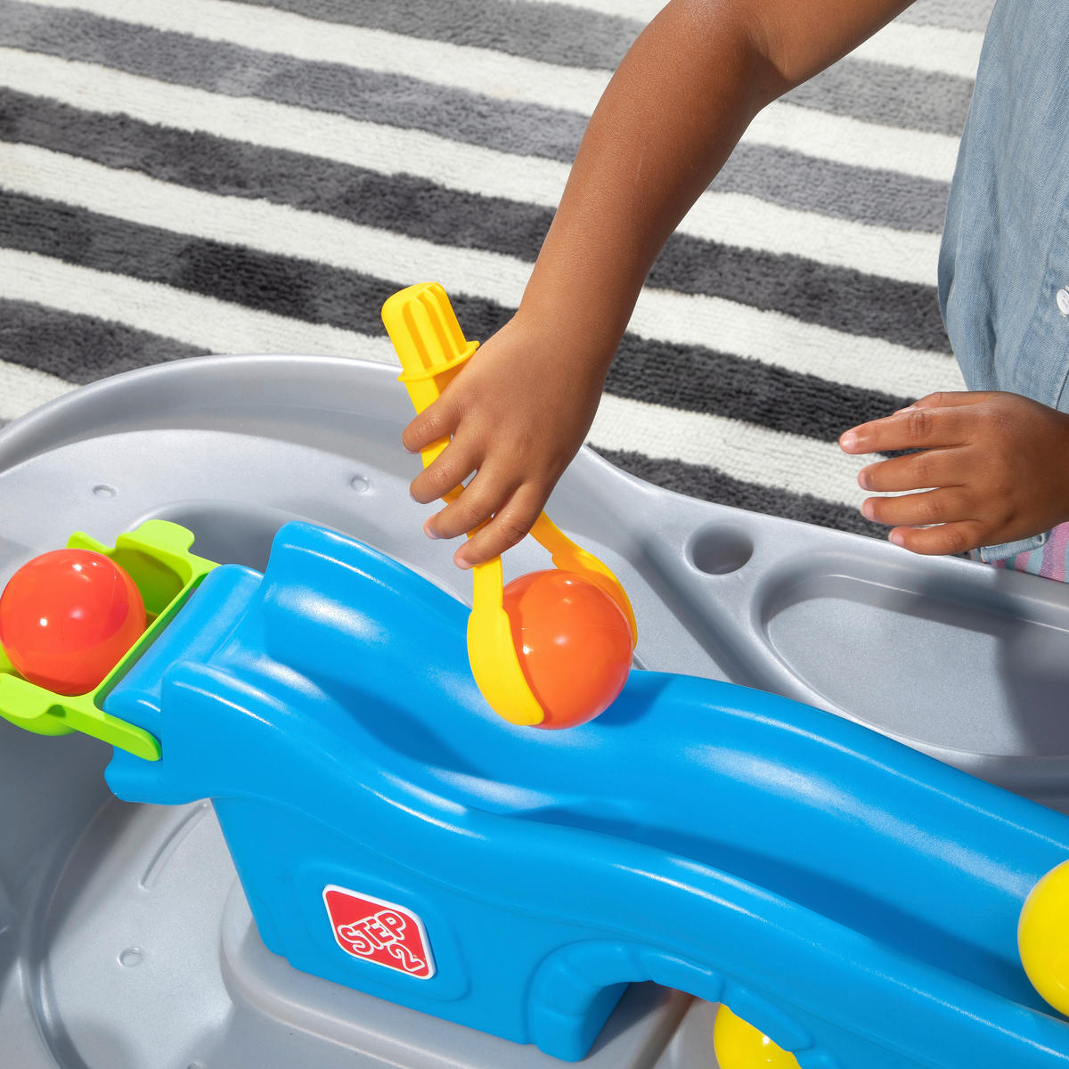 SPIELTISCH FAHREN UND ROLLEN - Blau/Orange, Basics, Kunststoff (58/90/69cm)