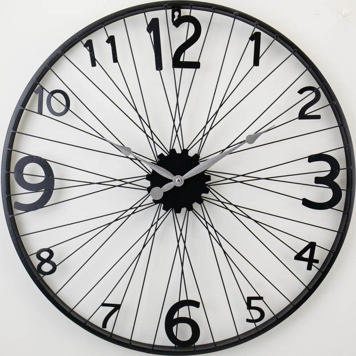 ZIDNI SAT  60 cm        - crna, Basics, metal (60cm) - Ambia Home