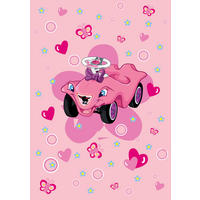 KINDERTEPPICH 110/170 cm Bobby Car  - Rosa, Trend, Textil (110/170cm)