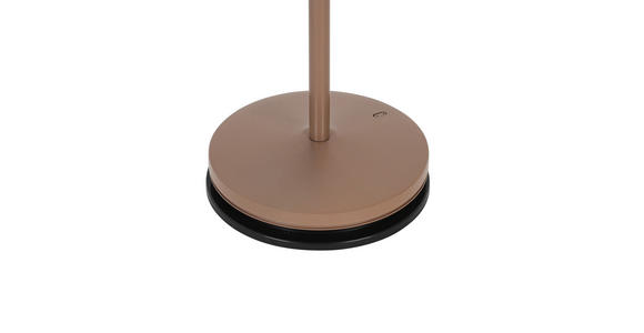 AKKU-TISCHLEUCHTE 11/30 cm - Taupe/Schwarz, Design, Kunststoff/Metall (11/30cm) - Novel