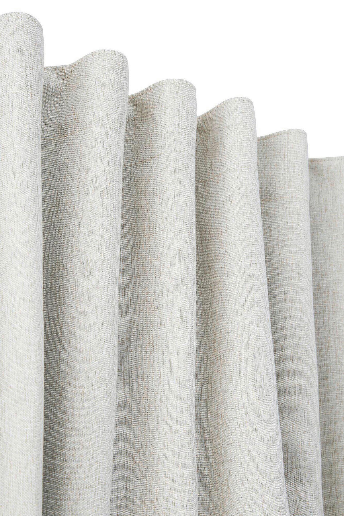 VERDUNKELUNGSVORHANG black-out (lichtundurchlässig)  - Beige, Basics, Textil (135/280cm)