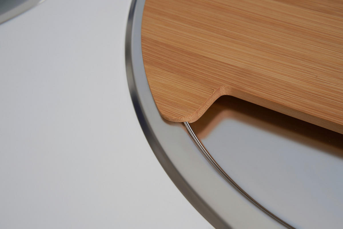 SPÜLE 1711RUNDBECKENSET  - Edelstahlfarben, Trend, Metall (44,6/17cm) - Respekta