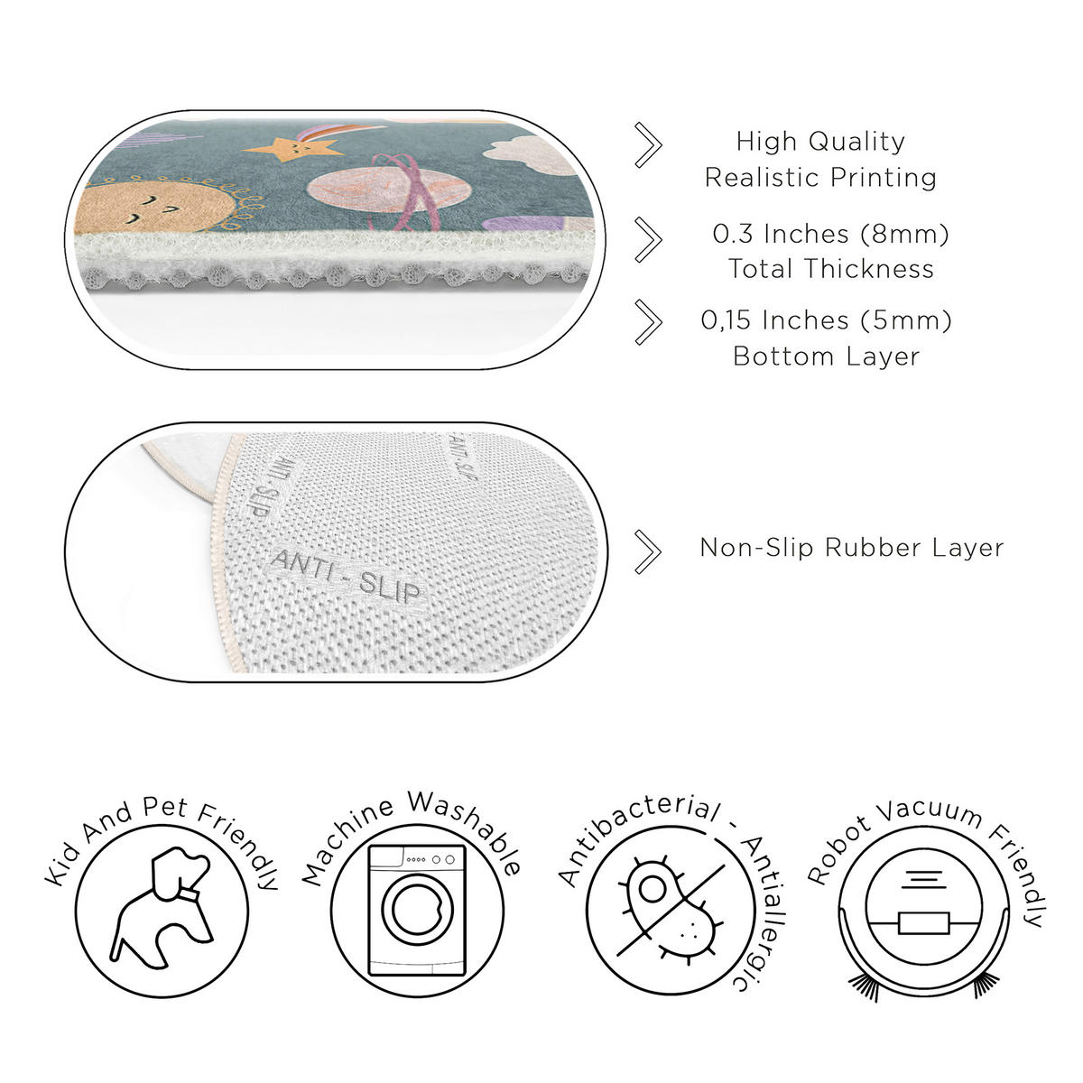 DETSKÝ KOBEREC, 150 cm viacfarebná - viacfarebná, Basics, textil (150cm)