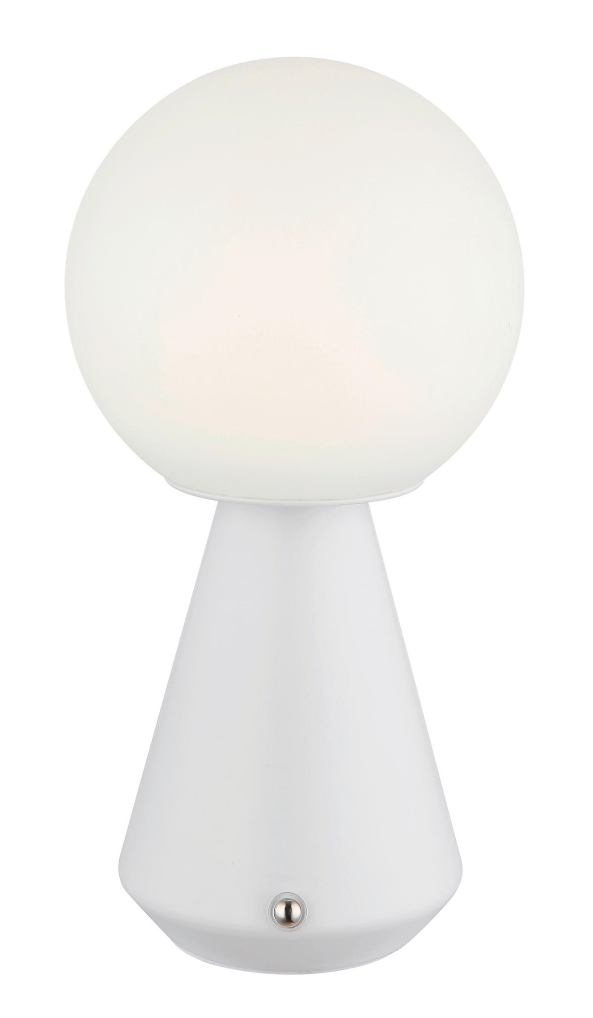 AKKU-TISCHLEUCHTE SORA 12/23,5 cm  - Weiß, Design, Kunststoff/Metall (12/23,5cm) - Globo