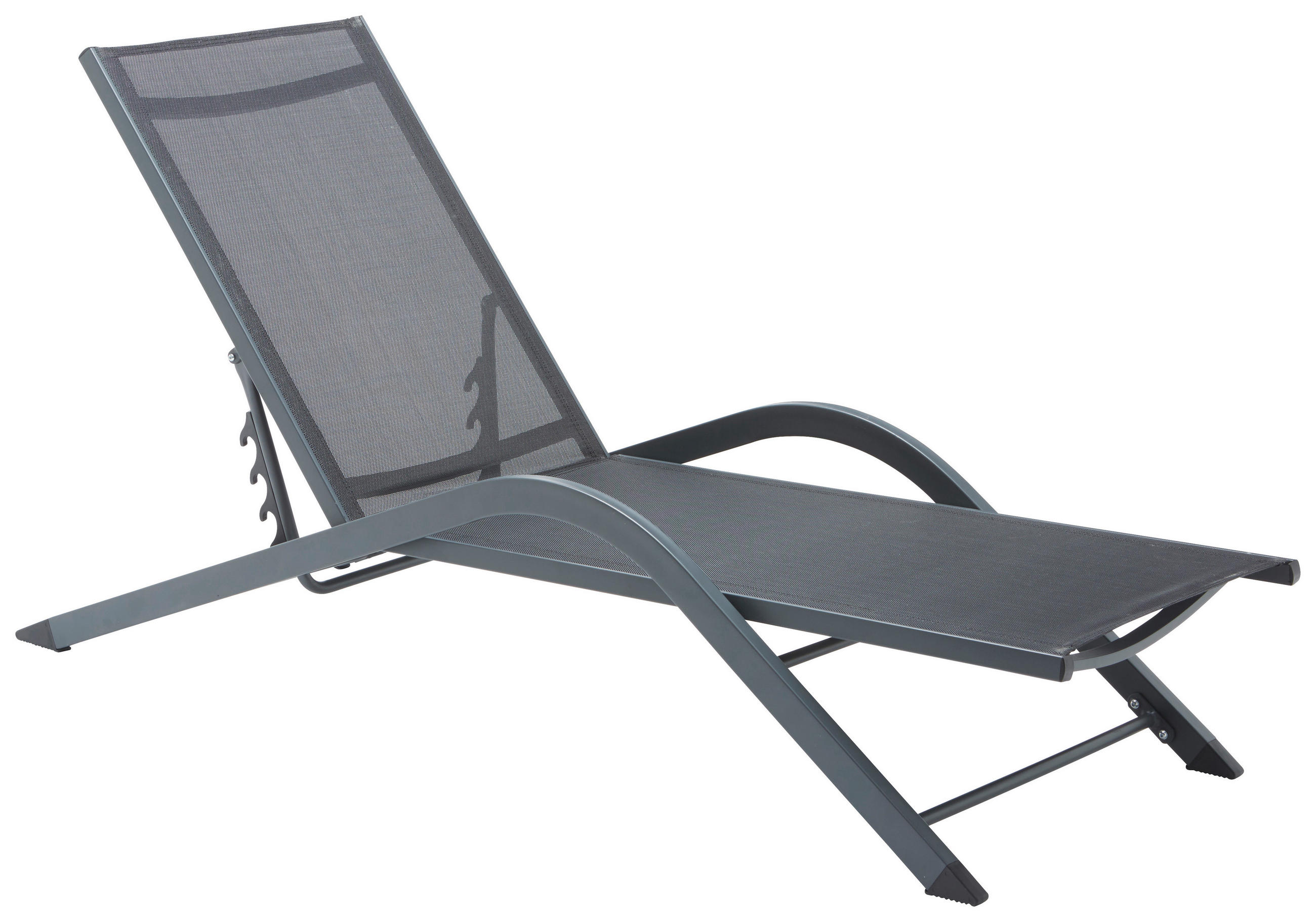 KERTI NAPOZÓÁGY 60/40(83)/192 cm  - fekete, Design, textil/fém (60/40(83)/192cm) - Xora