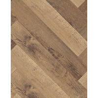 DESIGNBODEN Herringbone  - Hellbraun/Eichefarben, Basics, Kunststoff (72/12/0.8cm)
