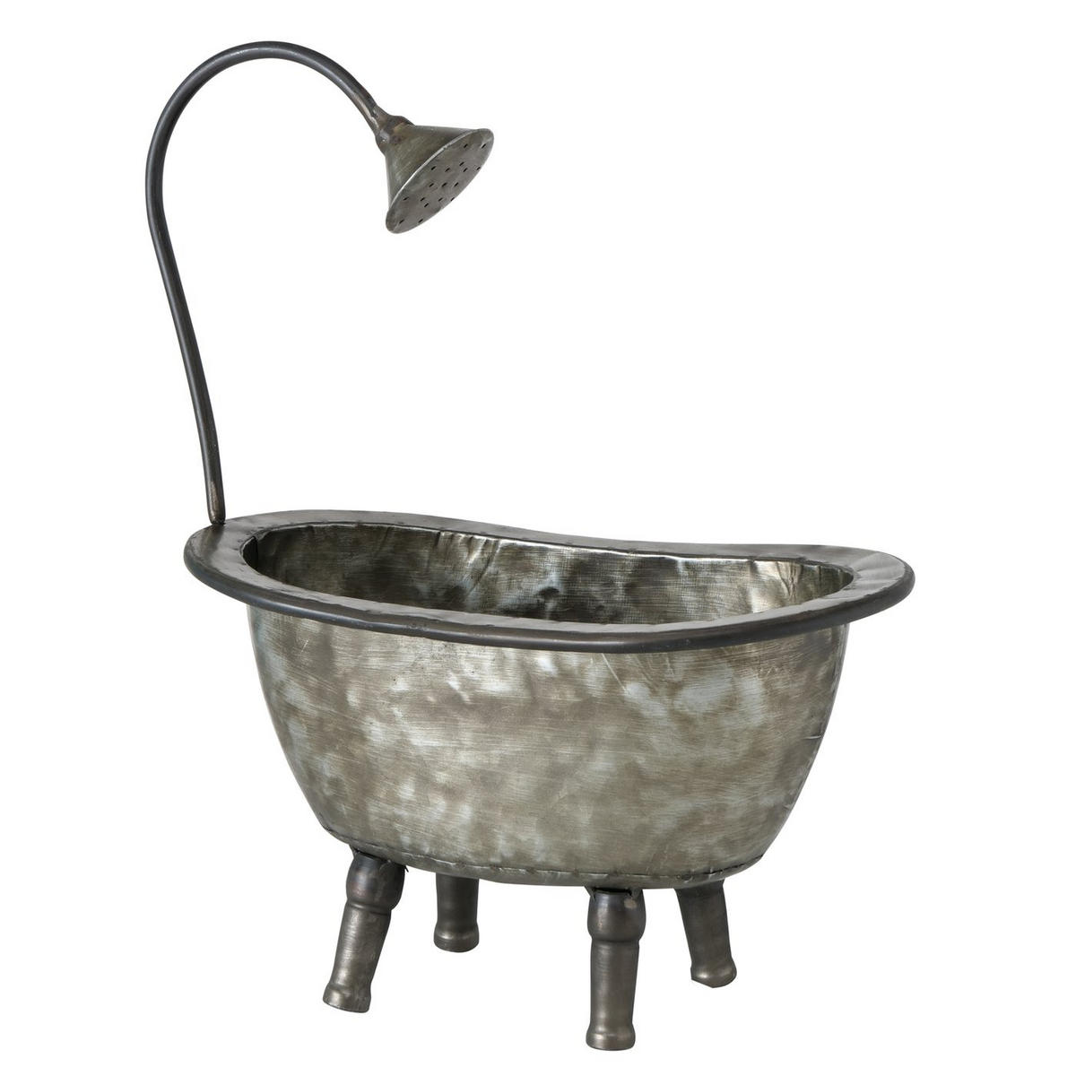 ÜBERTOPF  - Grau, LIFESTYLE, Metall (28/16/37cm)