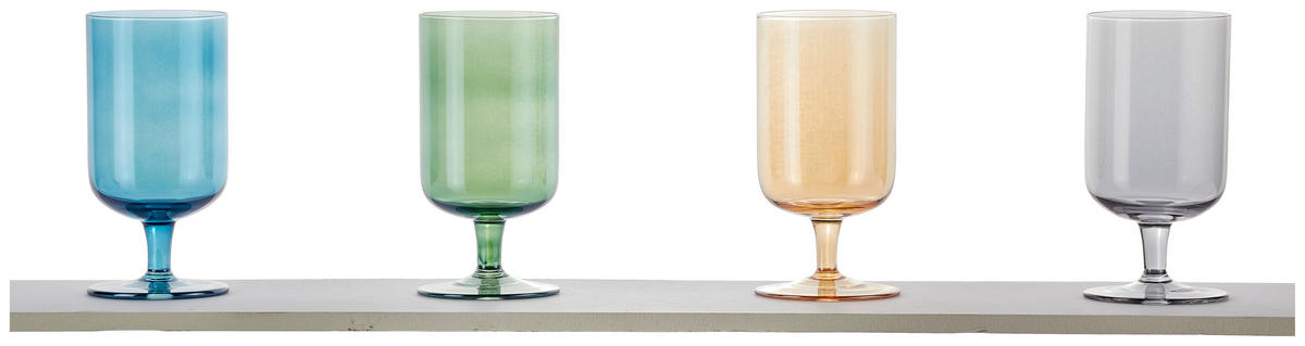 WASSERGLAS 340 ml  - Grün, Trend, Glas (7,2/14,5cm) - Novel