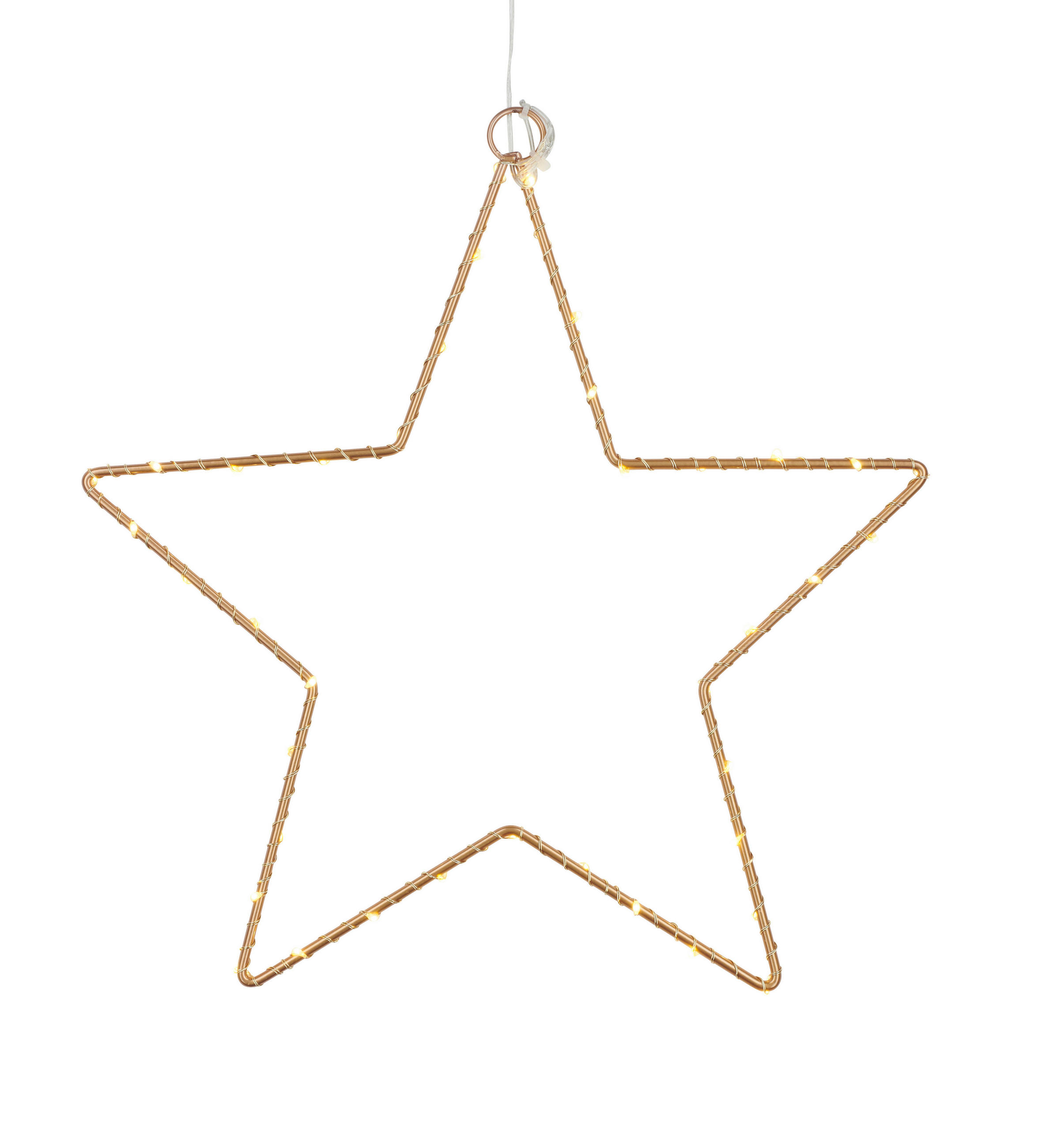 LED-DEKOLEUCHTE Christmas   - Goldfarben, KONVENTIONELL, Metall (30cm)