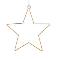 LED-DEKOLEUCHTE Christmas   - Goldfarben, KONVENTIONELL, Metall (30cm)