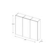 SCHWEBETÜRENSCHRANK 280/240/68 cm 3-türig Weiß  - Chromfarben/Weiß, Design, Glas/Holzwerkstoff (280/240/68cm) - Moderano