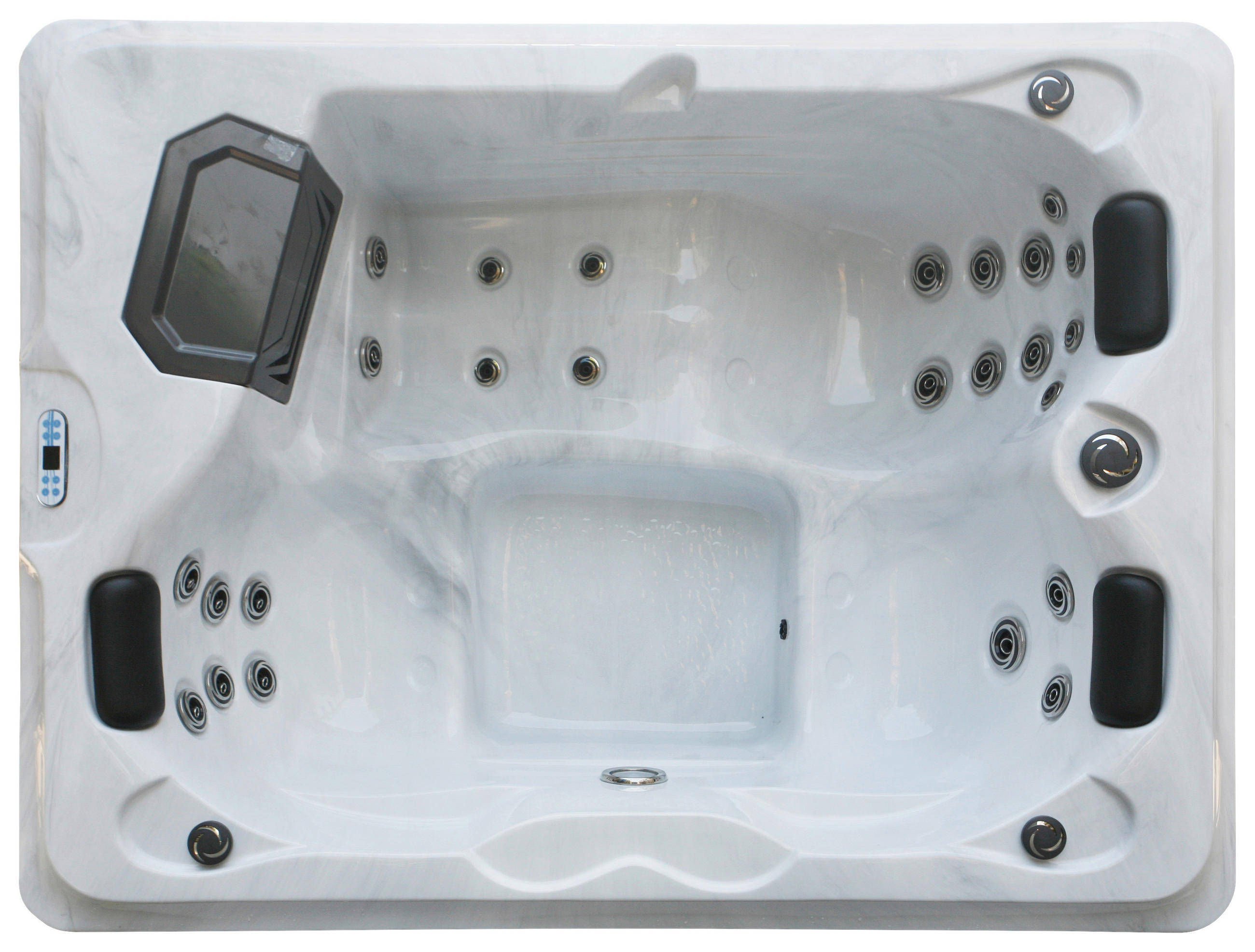 WHIRLPOOL XXL1956 160/210/80 cm  - Weiß, Basics, Kunststoff (160/210/80cm)